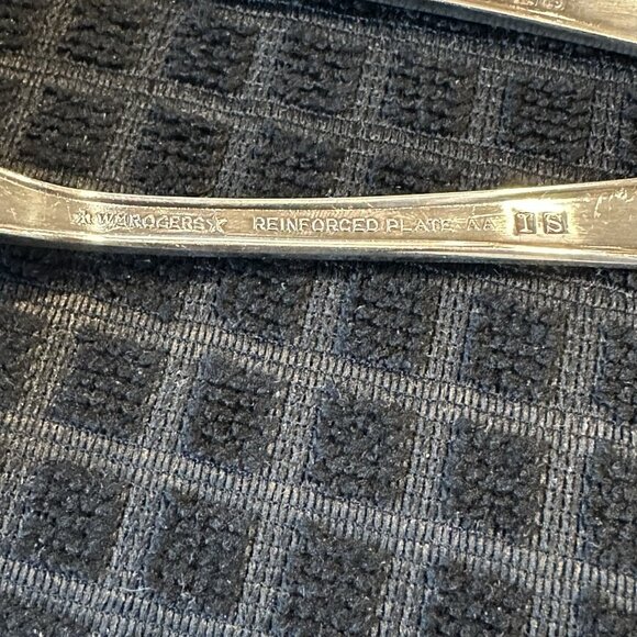 Wm Rogers IS Precious Mirror Silverplate 3 Pc Serving Set Fork Spoon Pie Server - Picture 14 of 15